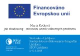 Erasmus+ stínování učitele grafického designu ve Slovinsku