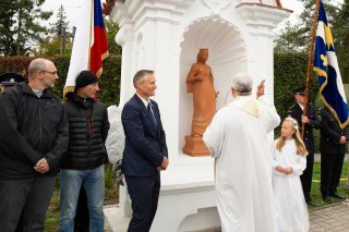 Odhalení sochy sv. Barbory