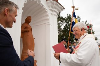 Odhalení sochy sv. Barbory