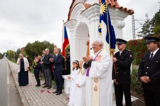 Odhalení sochy sv. Barbory