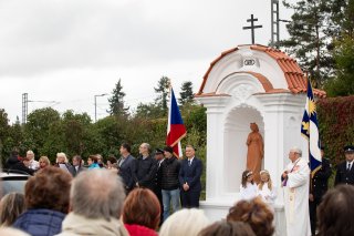 Odhalení sochy sv. Barbory