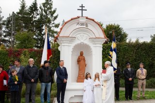 Odhalení sochy sv. Barbory