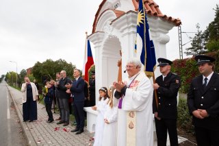 Odhalení sochy sv. Barbory